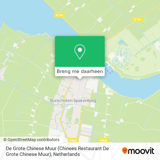 De Grote Chinese Muur (Chinees Restaurant De Grote Chinese Muur) kaart