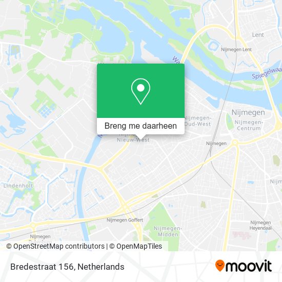 Bredestraat 156 kaart