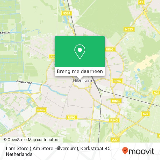 I am Store (iAm Store Hilversum), Kerkstraat 45 kaart