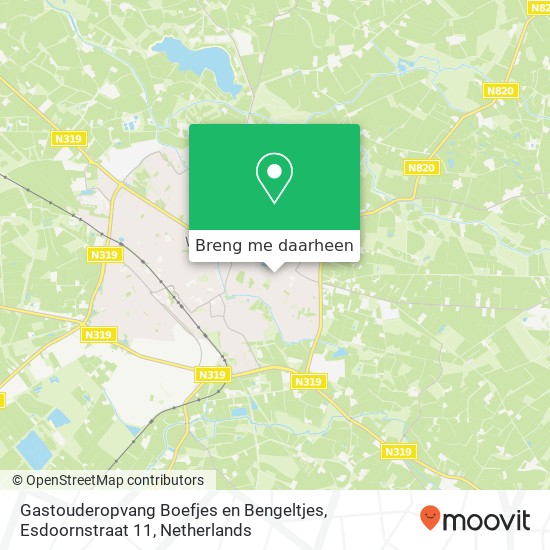 Gastouderopvang Boefjes en Bengeltjes, Esdoornstraat 11 kaart