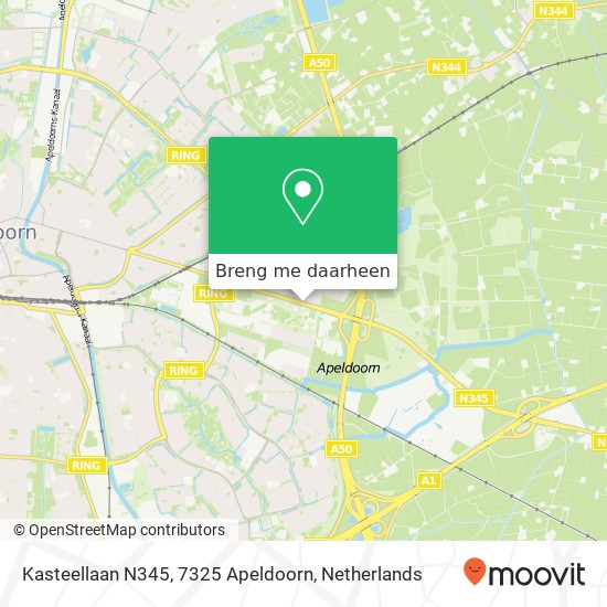 Kasteellaan N345, 7325 Apeldoorn kaart