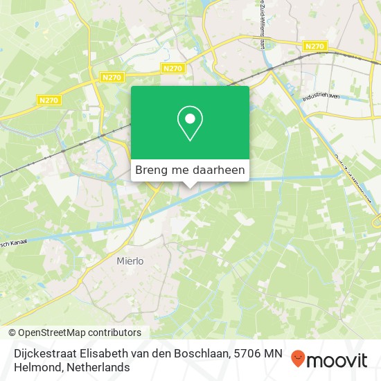 Dijckestraat Elisabeth van den Boschlaan, 5706 MN Helmond kaart