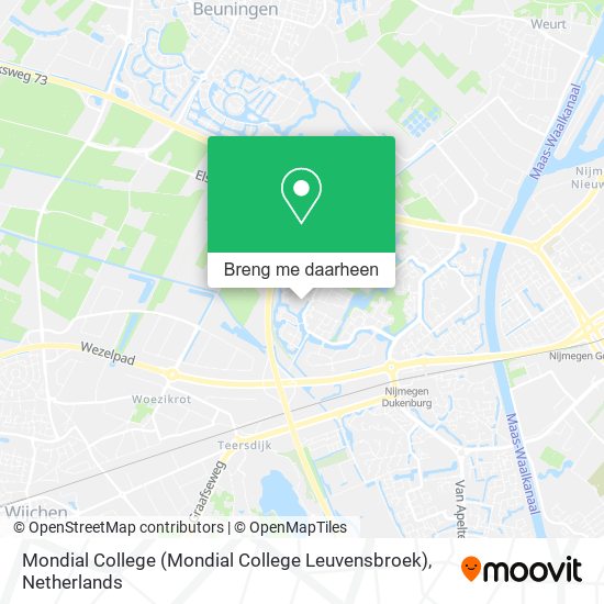 Mondial College (Mondial College Leuvensbroek) kaart