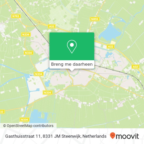 Gasthuisstraat 11, 8331 JM Steenwijk kaart