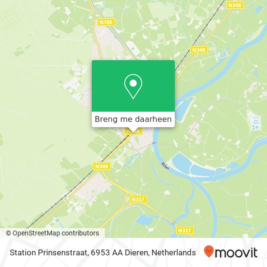 Station Prinsenstraat, 6953 AA Dieren kaart