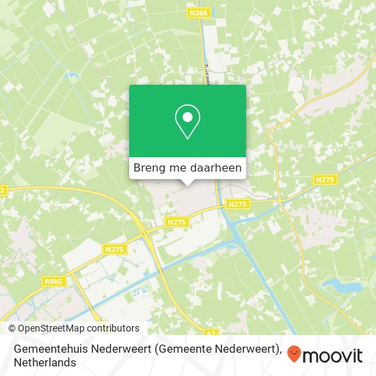 Gemeentehuis Nederweert (Gemeente Nederweert) kaart