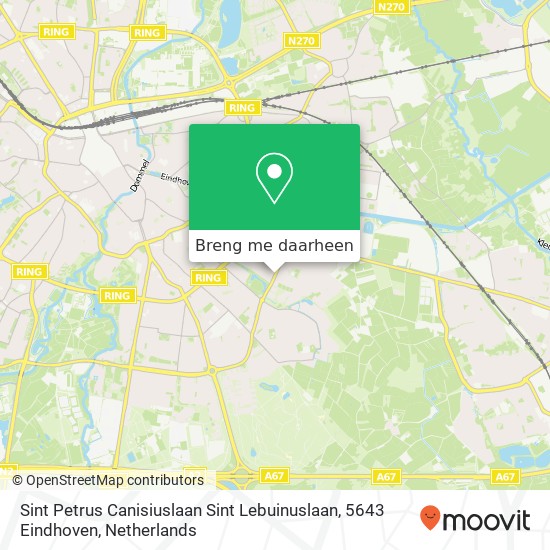 Sint Petrus Canisiuslaan Sint Lebuinuslaan, 5643 Eindhoven kaart