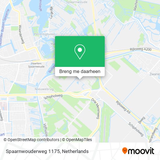 Spaarnwouderweg 1175 kaart
