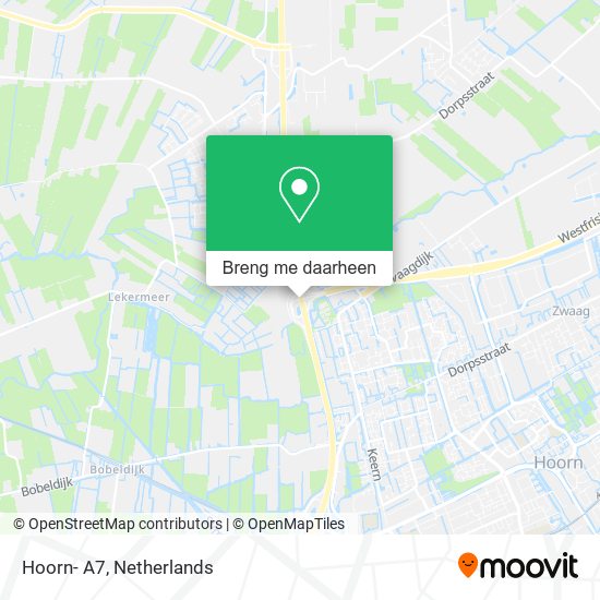 Hoorn- A7 kaart