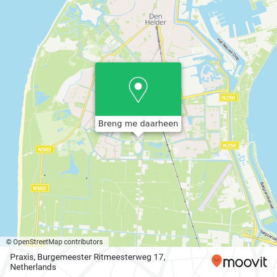 Praxis, Burgemeester Ritmeesterweg 17 kaart