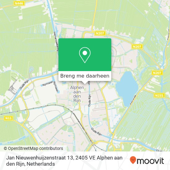 Jan Nieuwenhuijzenstraat 13, 2405 VE Alphen aan den Rijn kaart