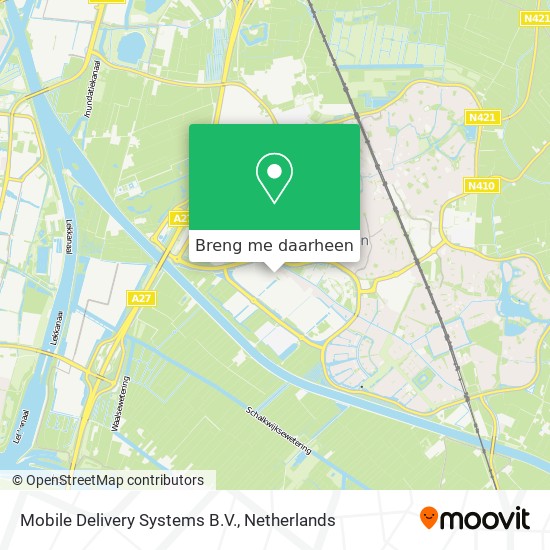 Mobile Delivery Systems B.V. kaart