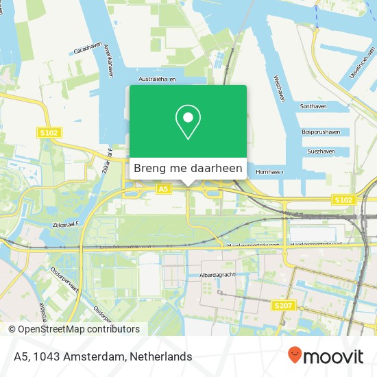 A5, 1043 Amsterdam kaart