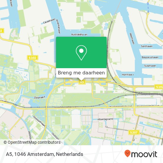 A5, 1046 Amsterdam kaart