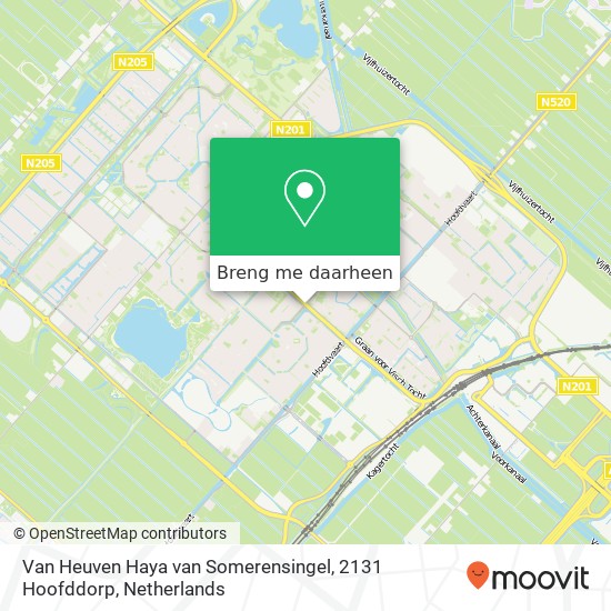 Van Heuven Haya van Somerensingel, 2131 Hoofddorp kaart