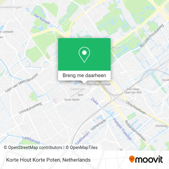Korte Hout Korte Poten kaart