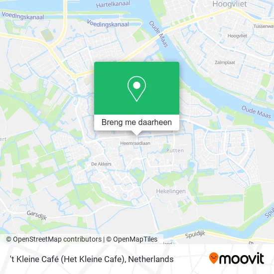 't Kleine Café (Het Kleine Cafe) kaart