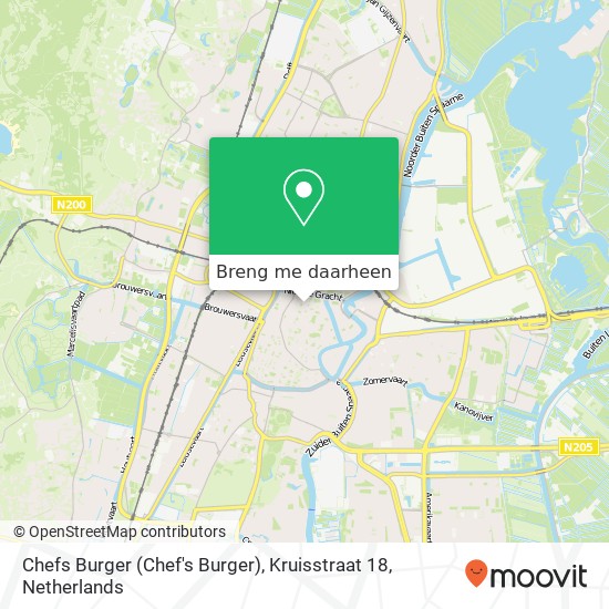 Chefs Burger (Chef's Burger), Kruisstraat 18 kaart