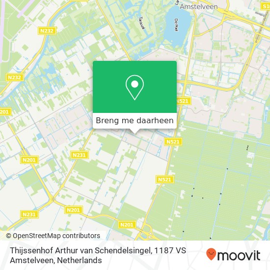 Thijssenhof Arthur van Schendelsingel, 1187 VS Amstelveen kaart