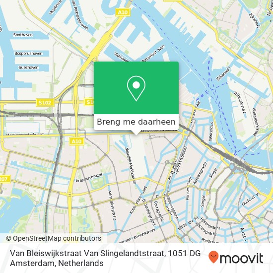 Van Bleiswijkstraat Van Slingelandtstraat, 1051 DG Amsterdam kaart