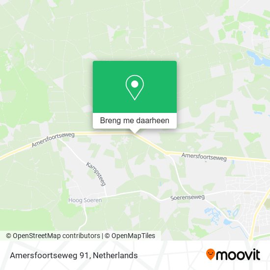 Amersfoortseweg 91 kaart