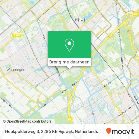 Hoekpolderweg 3, 2286 KB Rijswijk kaart