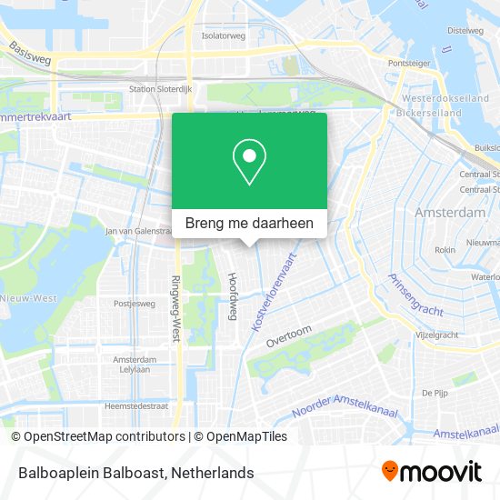 Balboaplein Balboast kaart