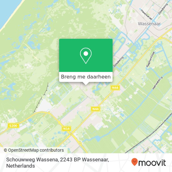 Schouwweg Wassena, 2243 BP Wassenaar kaart