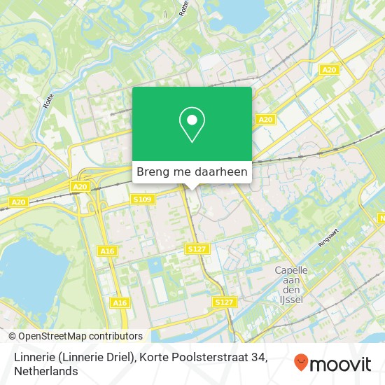 Linnerie (Linnerie Driel), Korte Poolsterstraat 34 kaart