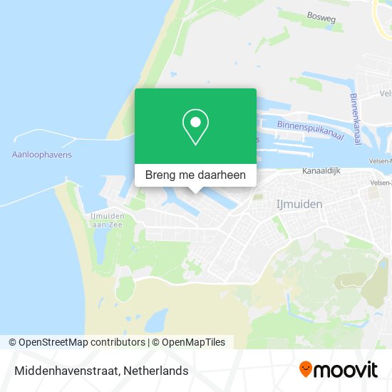 Middenhavenstraat kaart