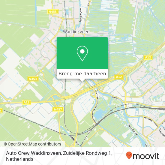 Auto Crew Waddinxveen, Zuidelijke Rondweg 1 kaart