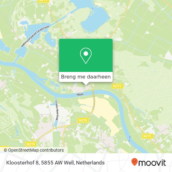 Kloosterhof 8, 5855 AW Well kaart