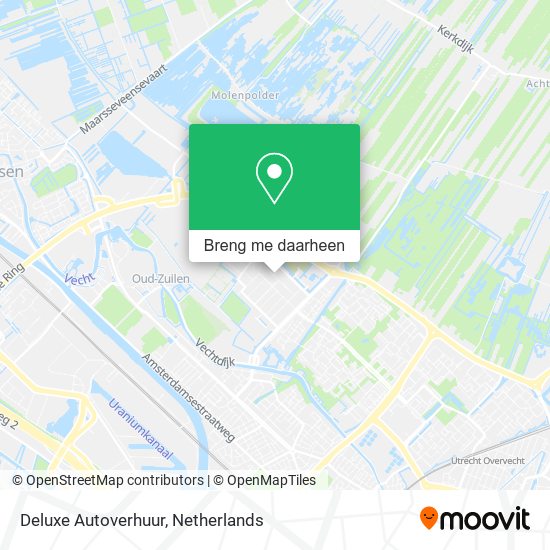 Deluxe Autoverhuur kaart