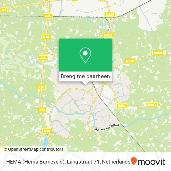 HEMA (Hema Barneveld), Langstraat 71 kaart