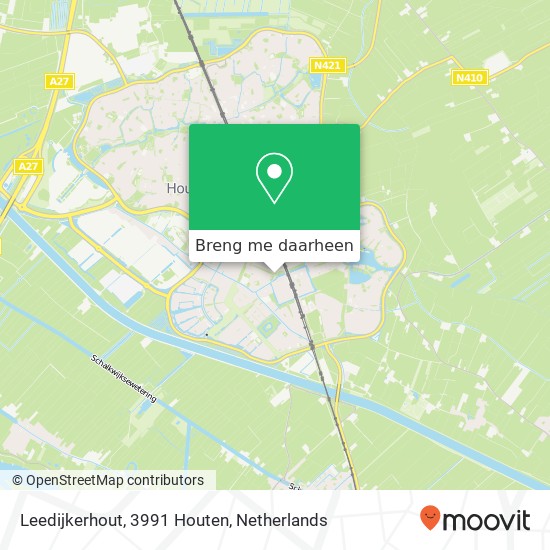 Leedijkerhout, 3991 Houten kaart