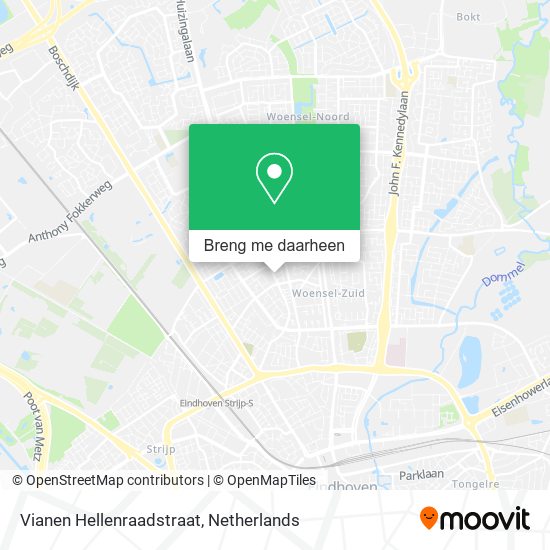 Vianen Hellenraadstraat kaart