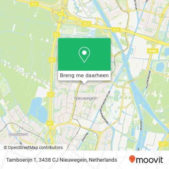 Tamboerijn 1, 3438 CJ Nieuwegein kaart