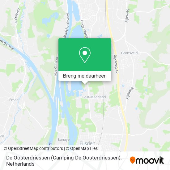 De Oosterdriessen (Camping De Oosterdriessen) kaart