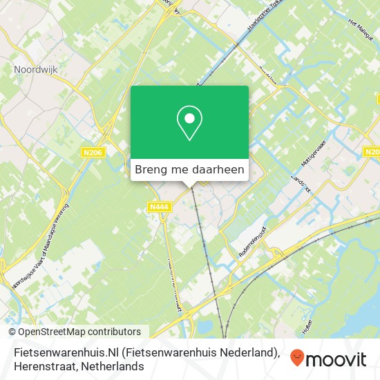 Fietsenwarenhuis.Nl (Fietsenwarenhuis Nederland), Herenstraat kaart