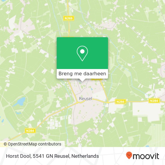 Horst Dool, 5541 GN Reusel kaart
