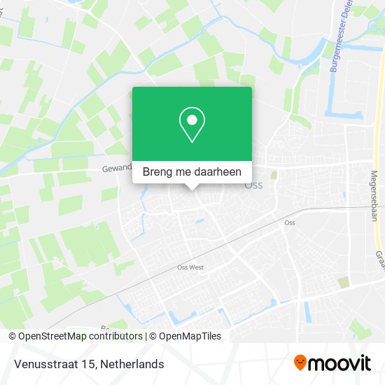 Venusstraat 15 kaart