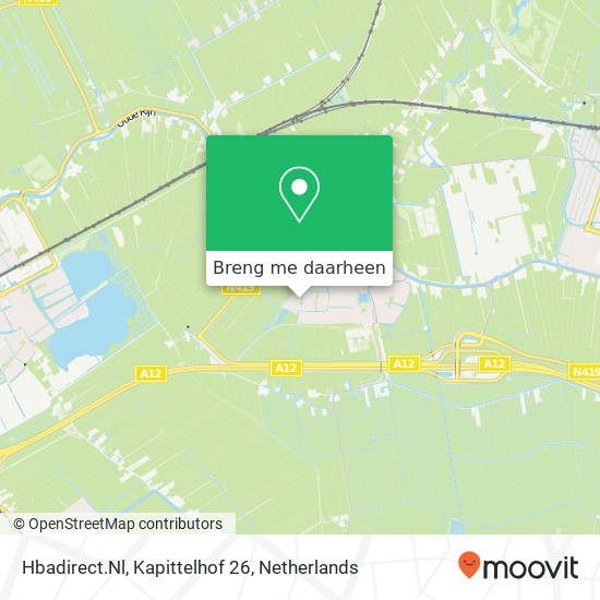 Hbadirect.Nl, Kapittelhof 26 kaart