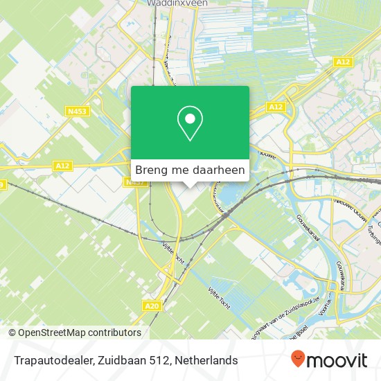 Trapautodealer, Zuidbaan 512 kaart