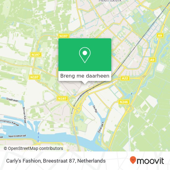 Carly's Fashion, Breestraat 87 kaart