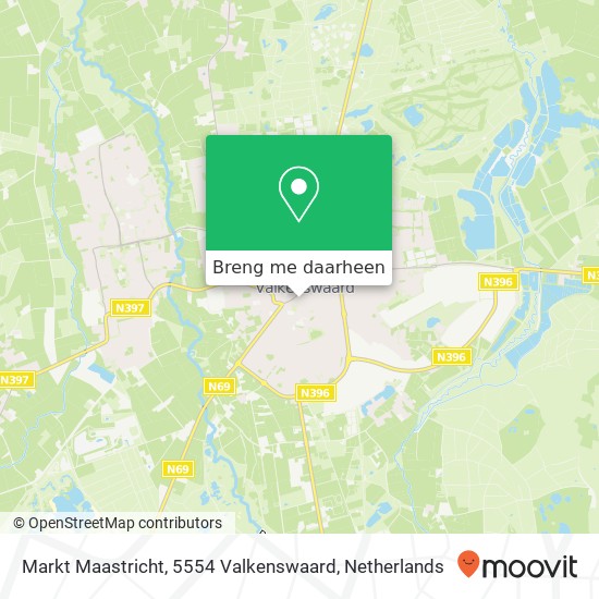 Markt Maastricht, 5554 Valkenswaard kaart