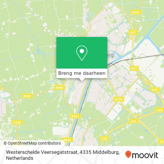 Westerschelde Veersegatstraat, 4335 Middelburg kaart