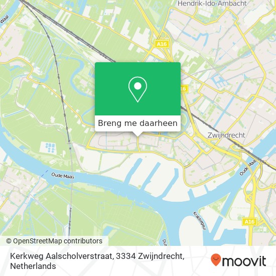 Kerkweg Aalscholverstraat, 3334 Zwijndrecht kaart