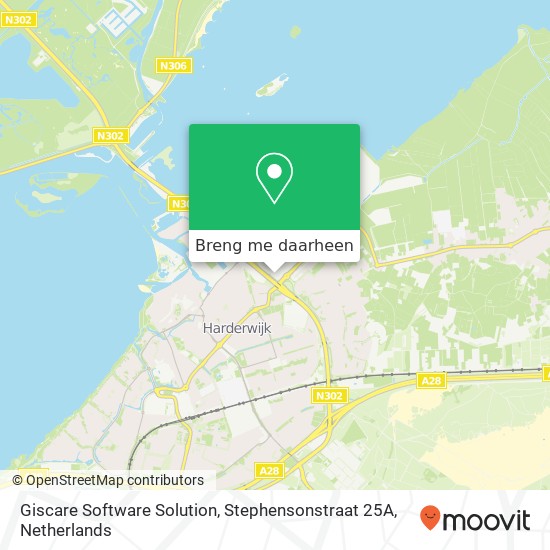 Giscare Software Solution, Stephensonstraat 25A kaart