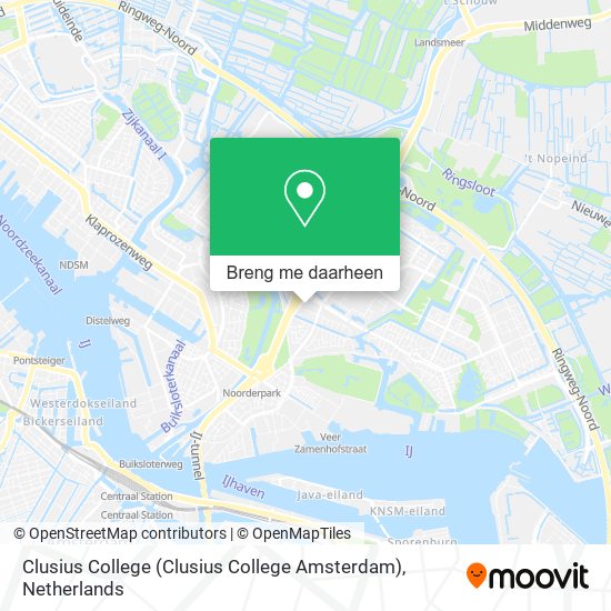 Clusius College (Clusius College Amsterdam) kaart