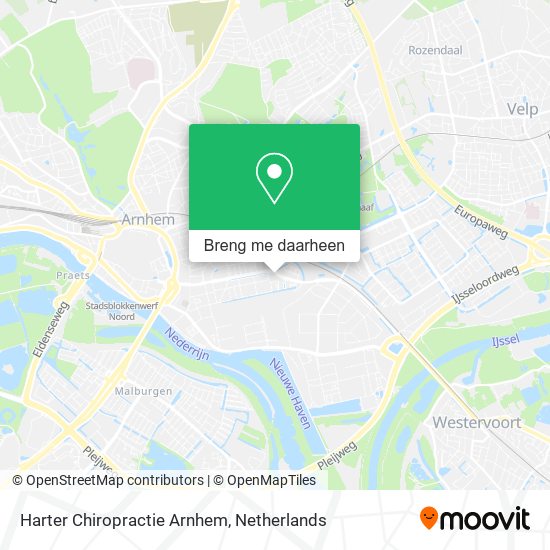 Harter Chiropractie Arnhem kaart